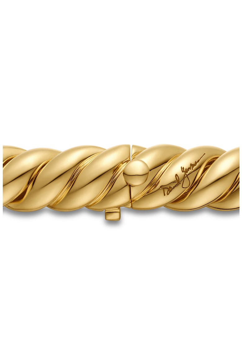 Sculpted Cable Double Wrap Bracelet in 18K Yellow Gold, Alternate, color, 18K YELLOW GOLD
