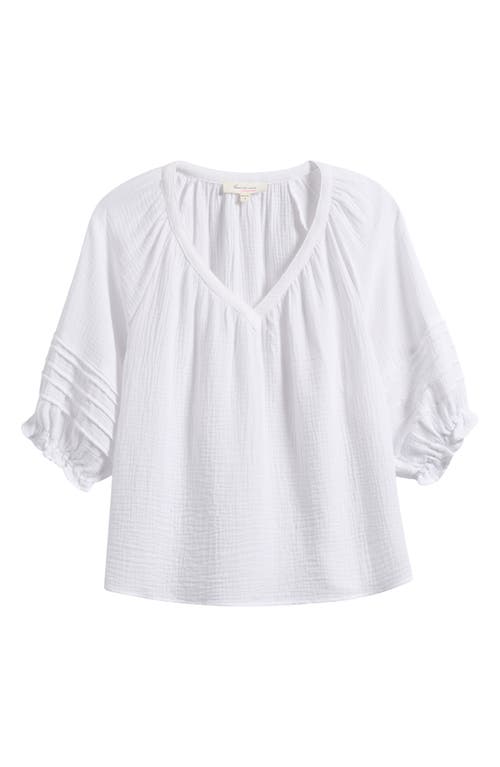 Two By Vince Camuto Cotton Gauze Puff Sleeve Top