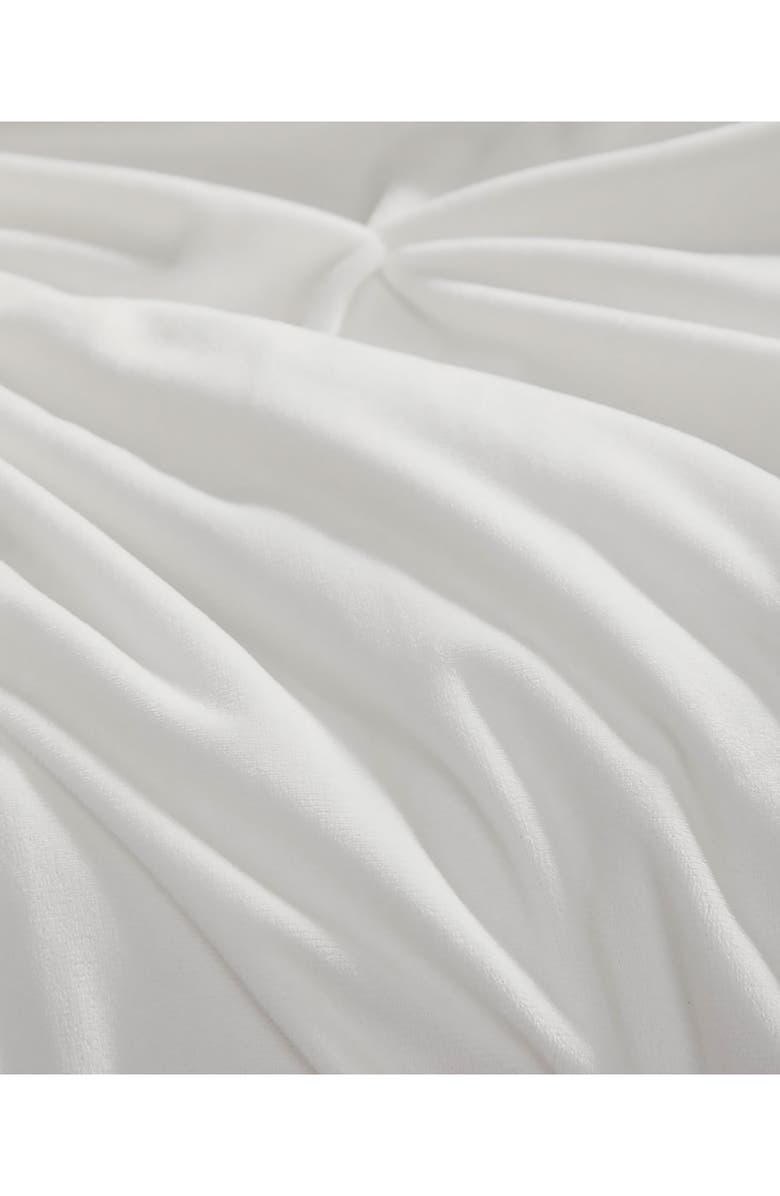 Juicy Couture Kiss 5-Piece Pleat Plush Comforter Set, Alternate, color, White