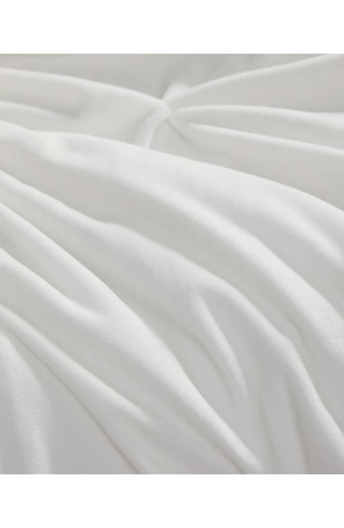 Juicy Couture Kiss 5-piece Pleat Plush Comforter Set In White