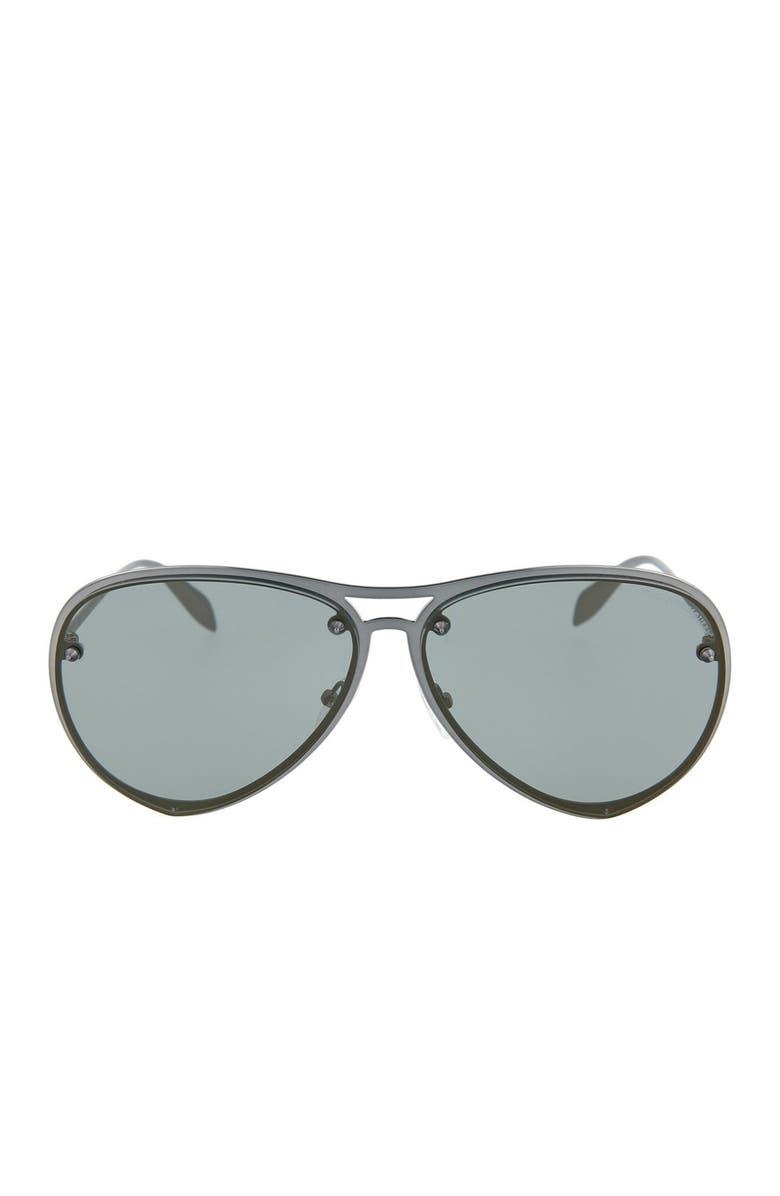 McQueen Core 63mm Aviator Sunglasses, Alternate, color, 