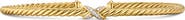 David Yurman Micro Cable Flex X Bracelet in 18K Gold with Diamonds, 2.6mm