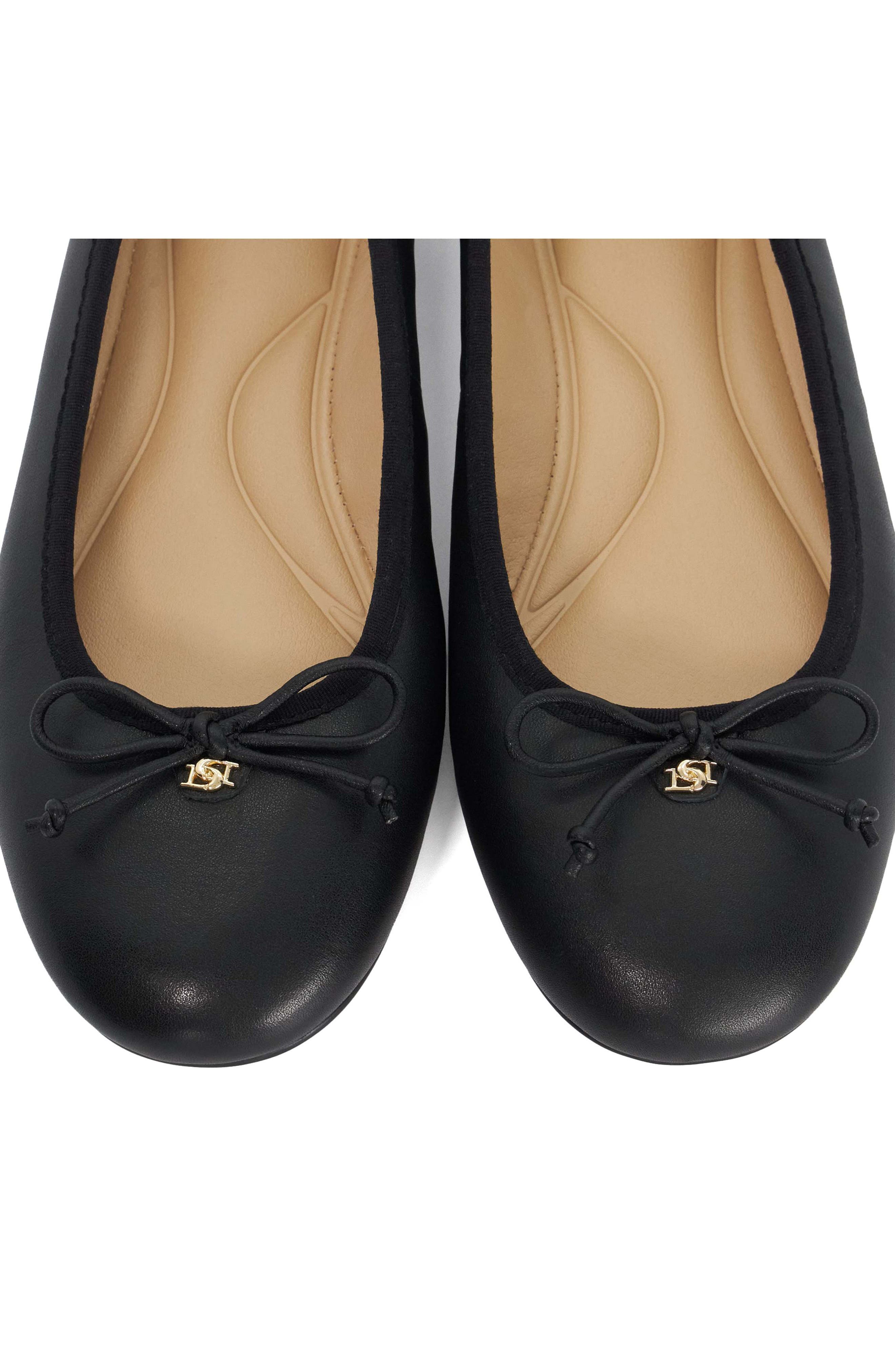 Dune London Helenne Ballet Flat, Alternate, color, Black