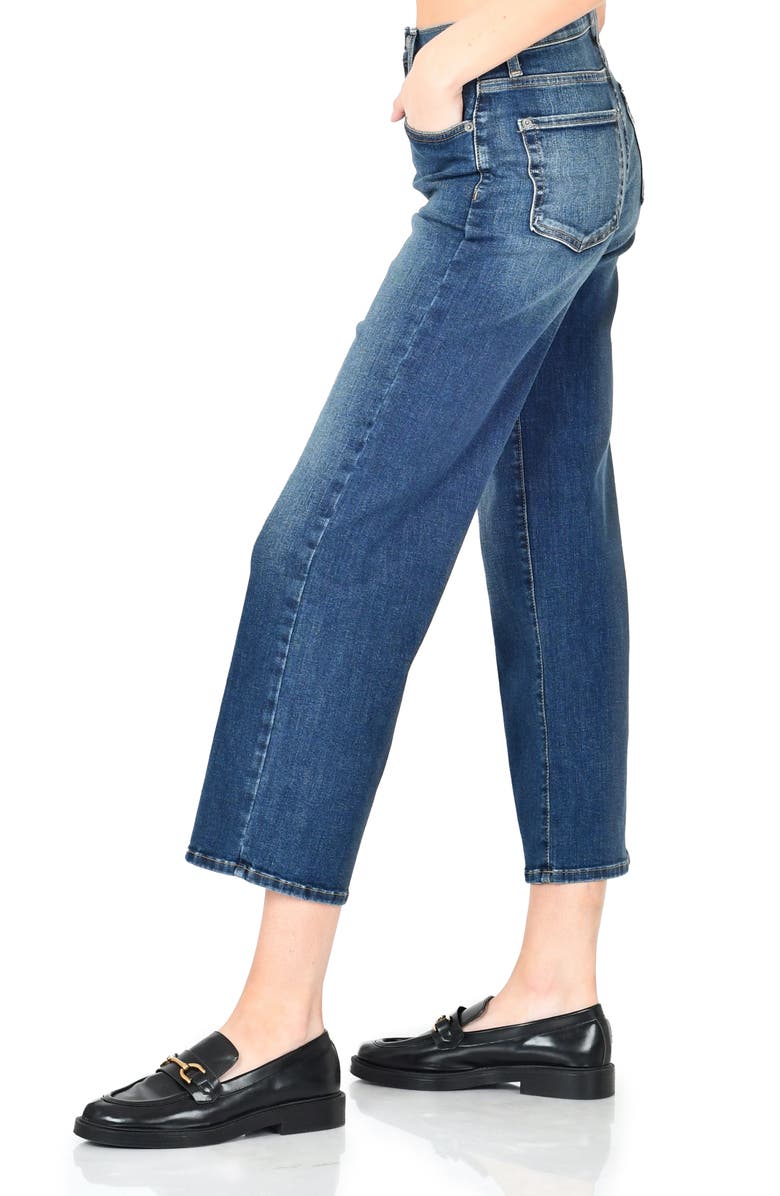 Modern American Savannah High Wide Crop Jeans, Main, color, Bayou Blue