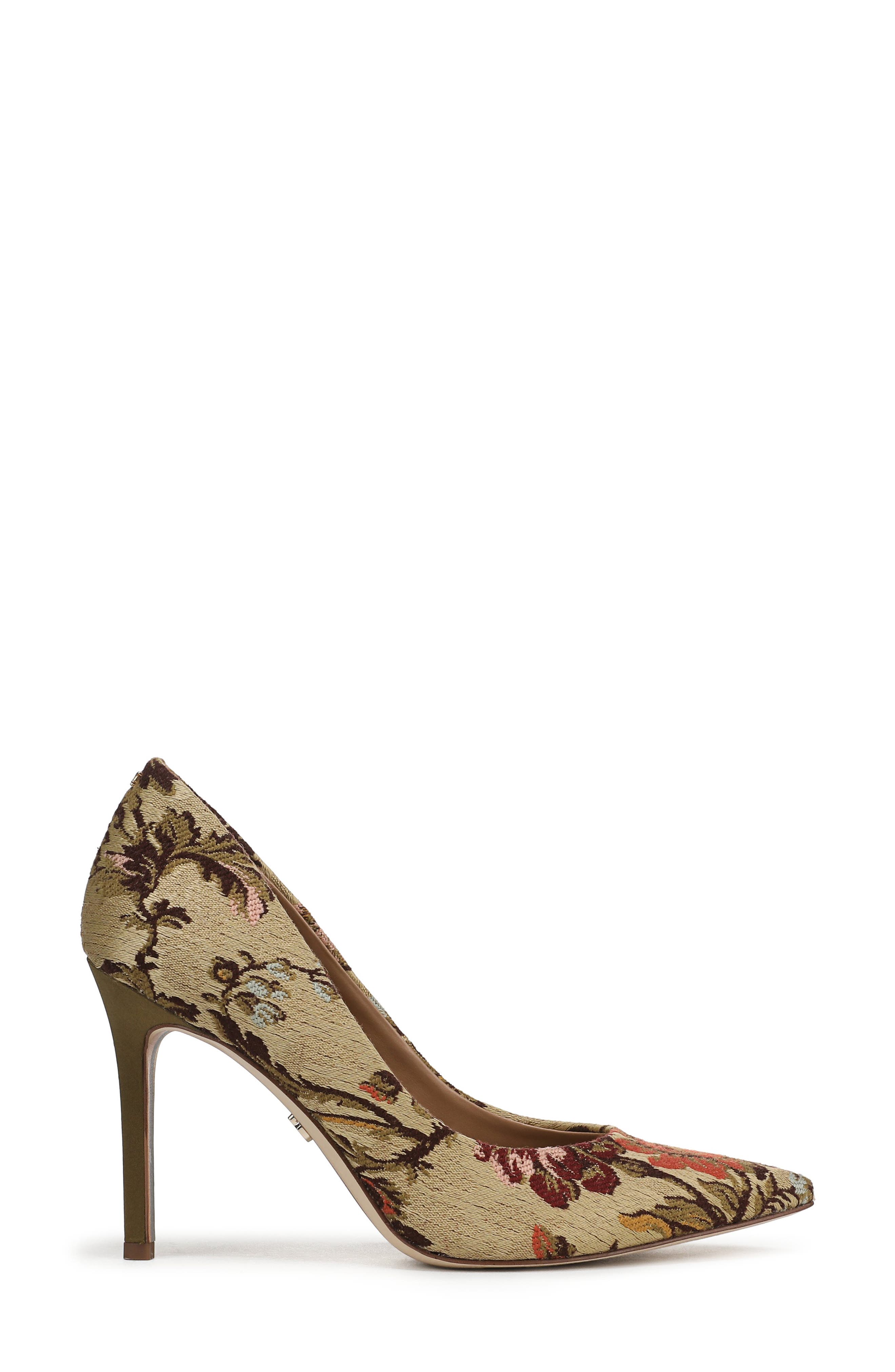 Sam Edelman Hazel Pointed Toe Pump, Alternate, color, Natural Multi Se