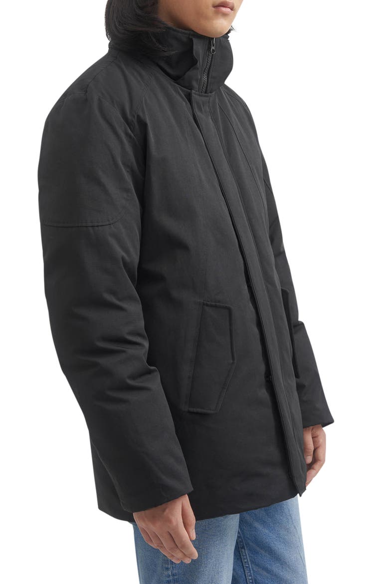 Nick III Water Resistant Faux Fur Trim Parka, Alternate, color, BLACK/SILVER