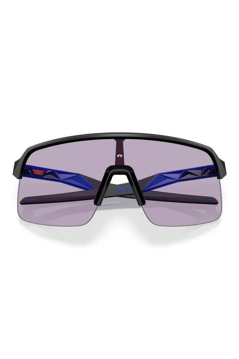 Sutro Lite Low Bridge Fit 139mm Prizm™ Semi Rimless Wrap Shield Sunglasses, Alternate, color, BLACK GREY