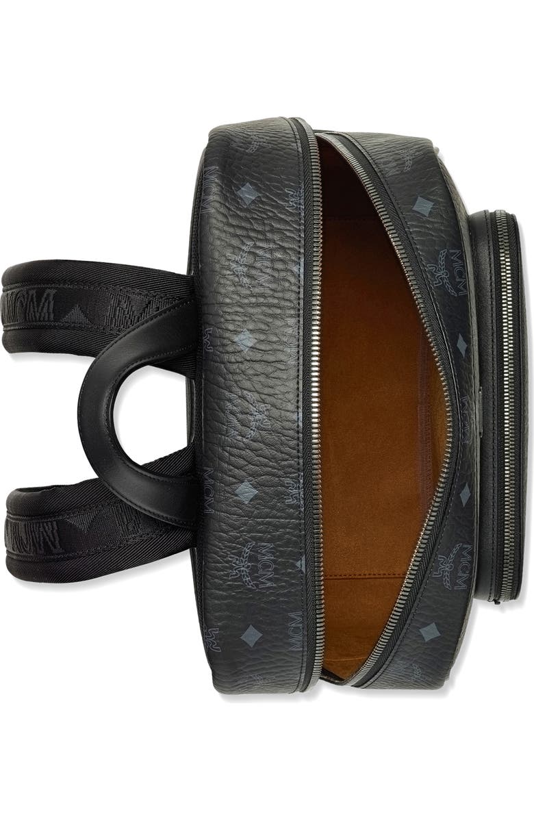 MCM Medium Aren Coated Canvas Backpack, Alternate, color,