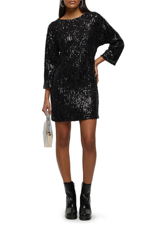 Sequin Shift Minidress