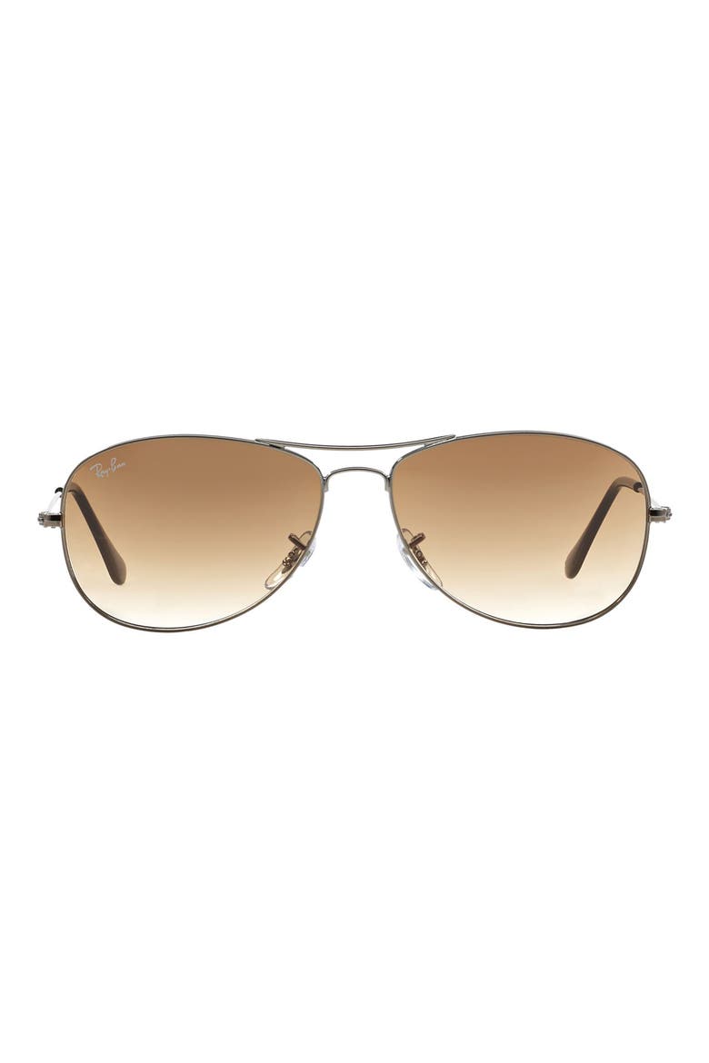 New Classic Aviator 59mm Sunglasses, Main, color, GUNMETAL