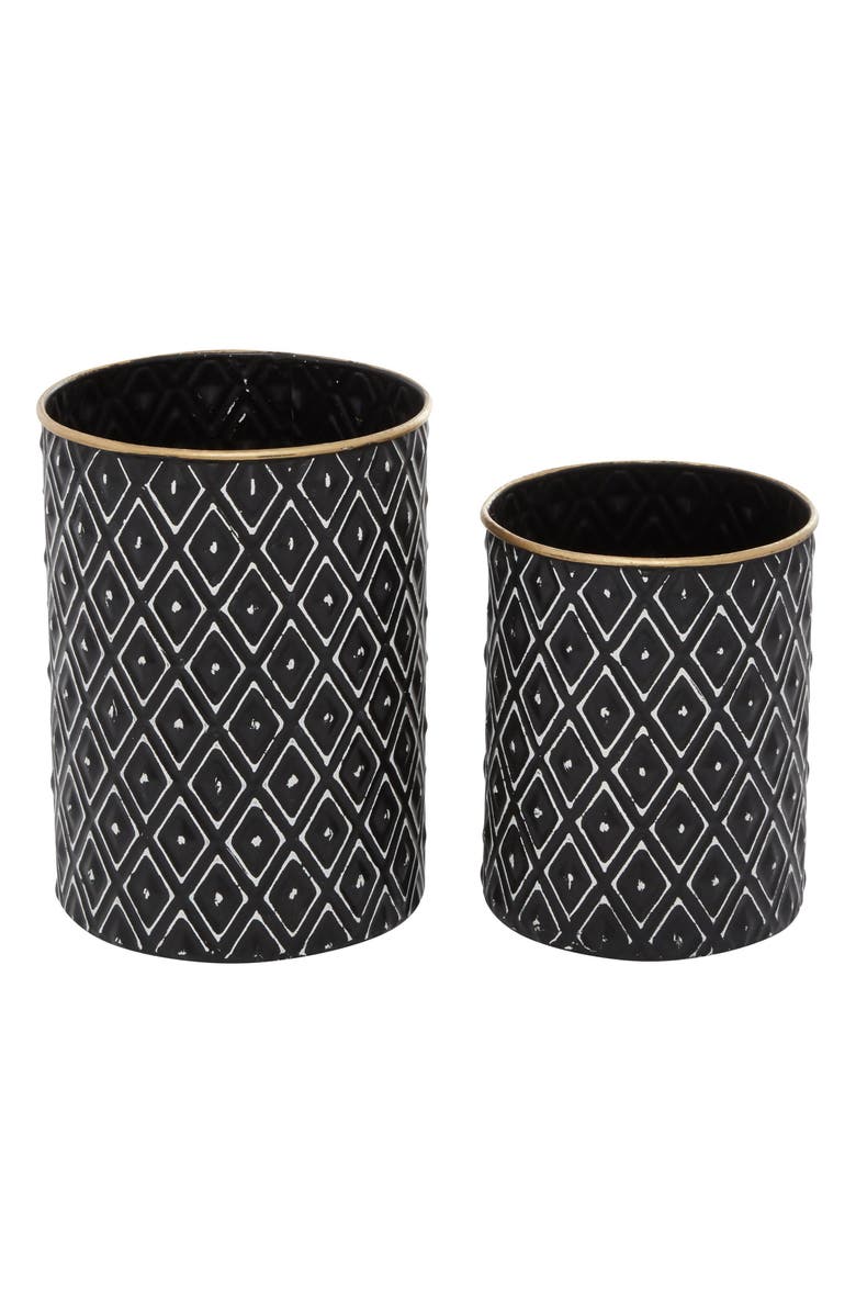 UMA Farmhouse Set of 2 Metal Canisters, Alternate, color,