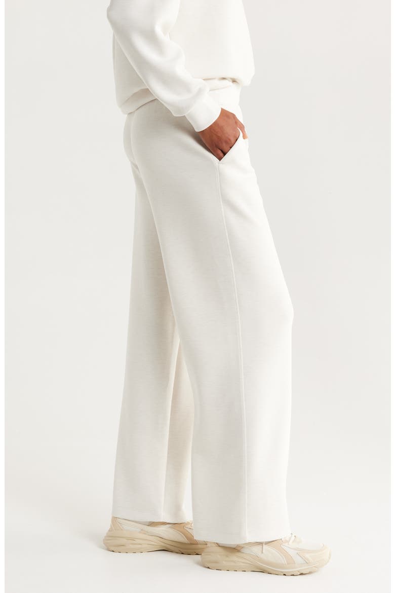 Ultra Soft High Waist Straight Leg Pants, Alternate, color, BEIGE IVORY HEATHER