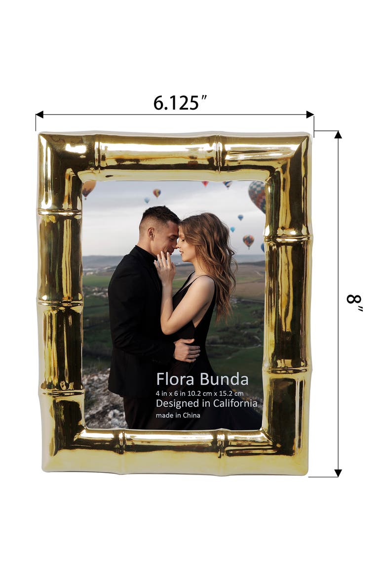 Bamboo Ceramic Picture Frame, Alternate, color, GOLD