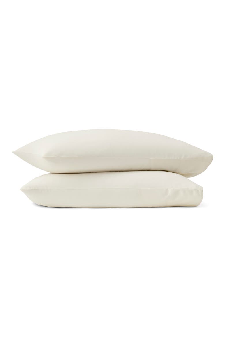 Signature Set of 2 Piped Edge Pillowcases, Main, color, CREAM/ CREAM