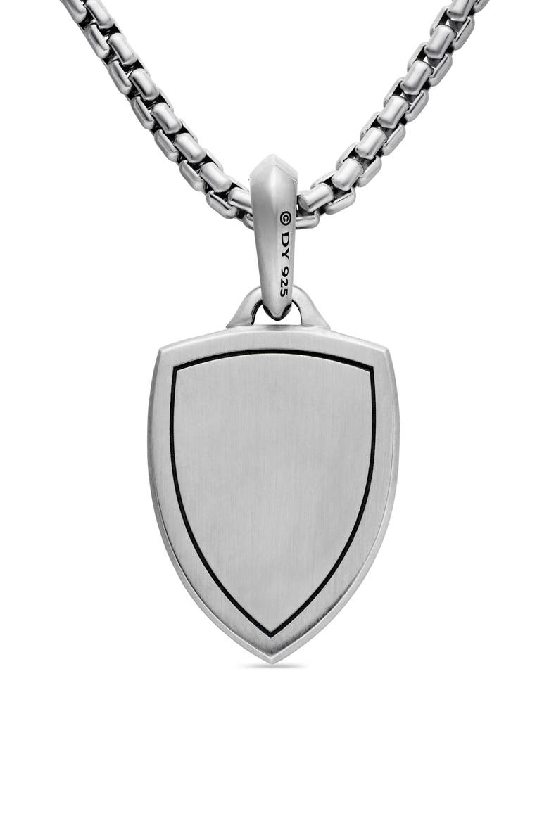 St. Michael Sterling Silver Amulet, Alternate, color, SILVER