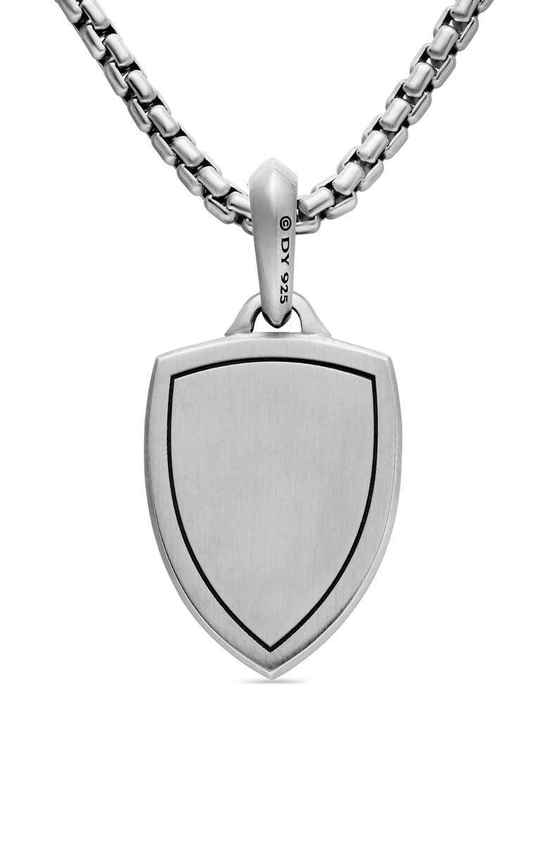 David Yurman St. Michael Sterling Silver Amulet, Alternate, color, Silver
