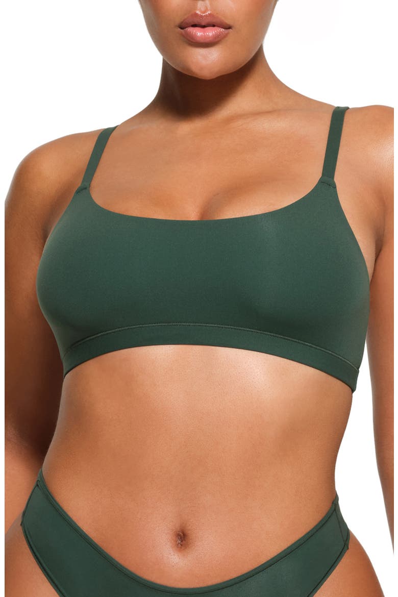 Fits Everybody 2-Pack Scoop Bralettes, Alternate, color, SPRUCE & ONYX