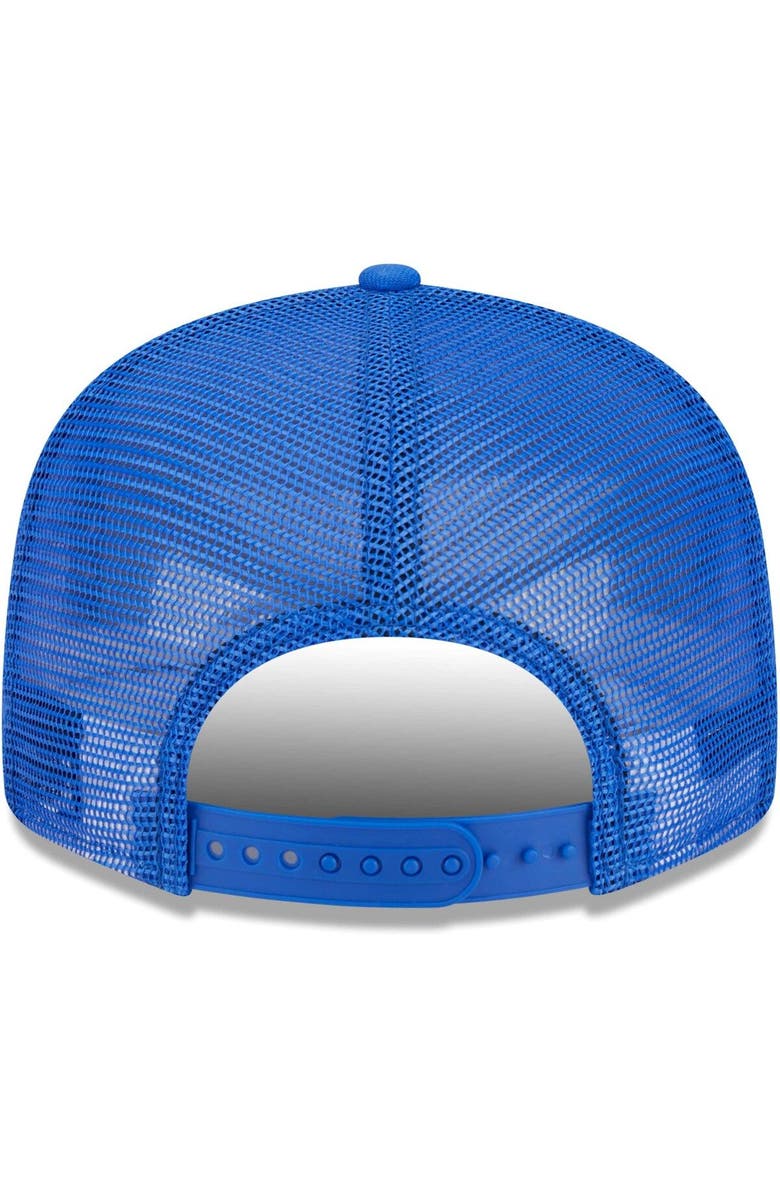 New Era Men's New Era Royal Los Angeles Rams Collegiate Trucker 9FIFTY Snapback Hat, Alternate, color, 