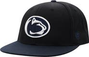 TOP OF THE WORLD Men's Top of the World Black/Navy Penn State Nittany Lions Team Color Two-Tone Fitted Hat