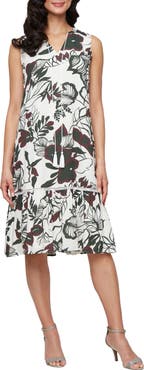 SL FASHIONS Drop Waist Shift Dress