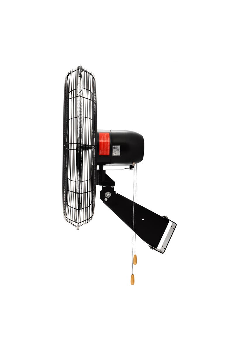 Vie Air Tilting Wall Mountable Heavy Duty Commercial Strength Oscillating Fan, Alternate, color, Black
