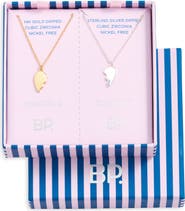 BP. Set of 2 Friendship Half-Heart Pendants