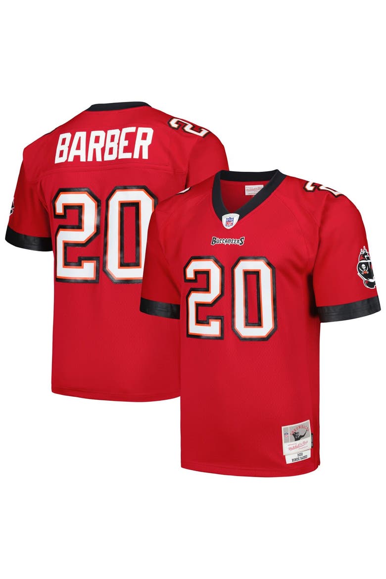Men's Mitchell & Ness Ronde Barber Red Tampa Bay Buccaneers Legacy Replica Jersey, Main, color, Red
