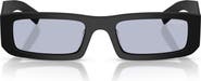 Prada 54mm Rectangular Sunglasses