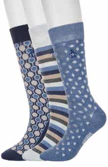 Paxton Neat Assorted 3-Pack Crew Socks