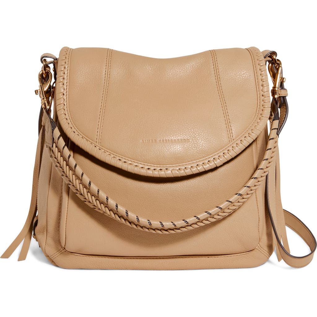 Aimee Kestenberg All For Love Convertible Leather Shoulder Bag In Camel