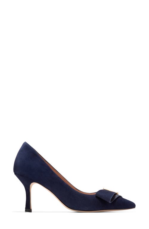Cole Haan Felicia Bow Pointed Toe Pump In Blue