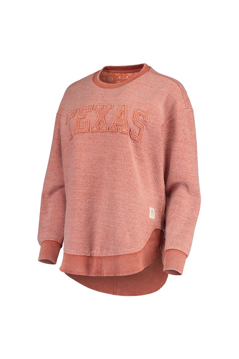 Women's Pressbox Texas Orange Texas Longhorns Ponchoville Pullover Sweatshirt, Alternate, color, Burnt Orange