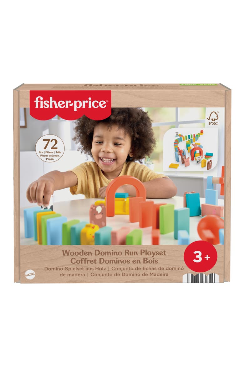 Wooden Domino Run Playset, Main, color, NONE