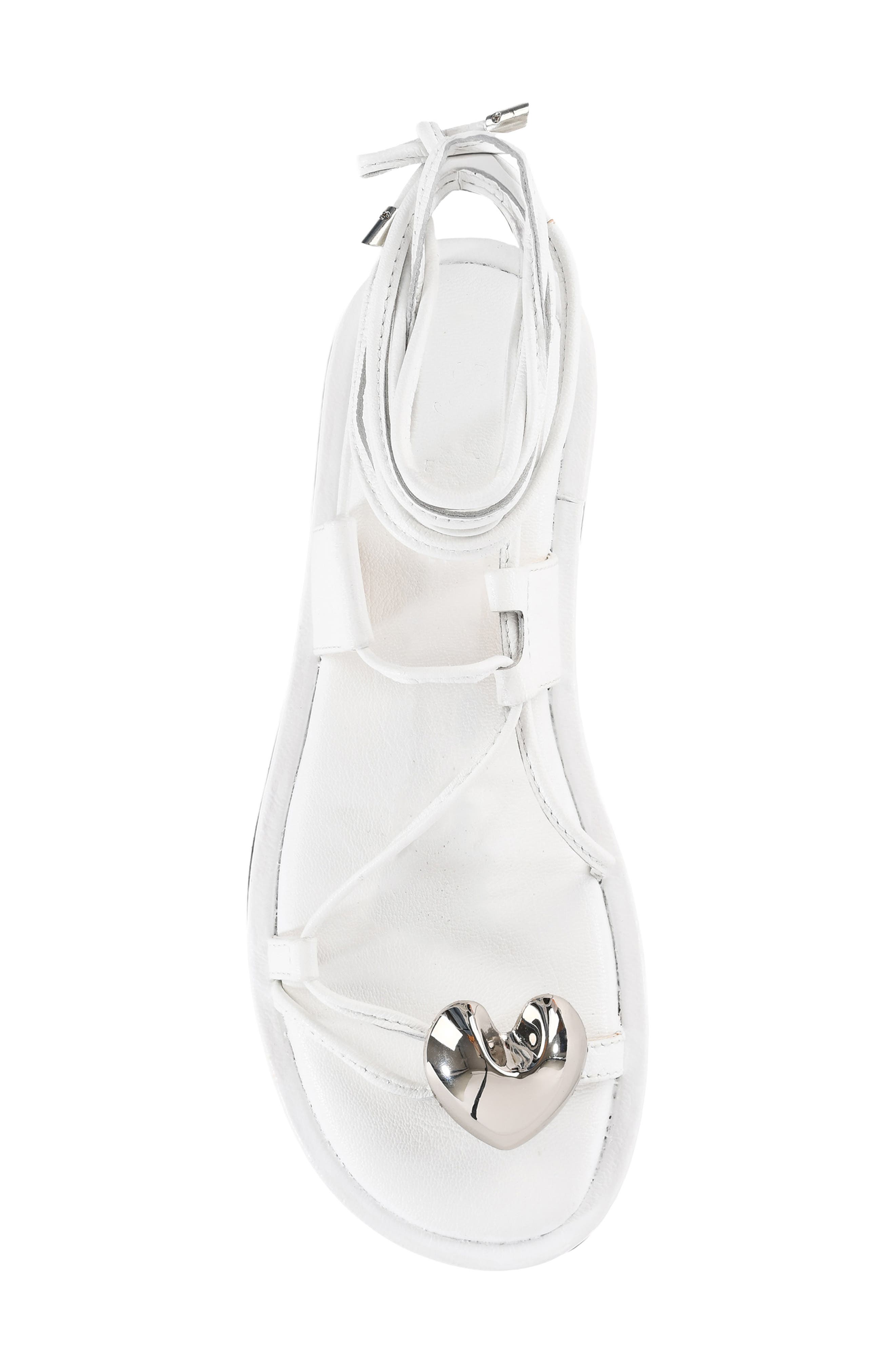 Take You There Ankle Wrap Sandal, Alternate, color, WHITE