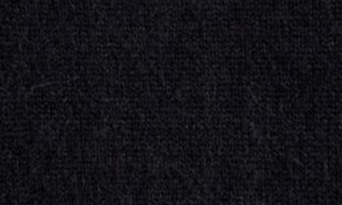 Madewell Mock Neck Puff Sleeve Alpaca Blend Sweater In True Black