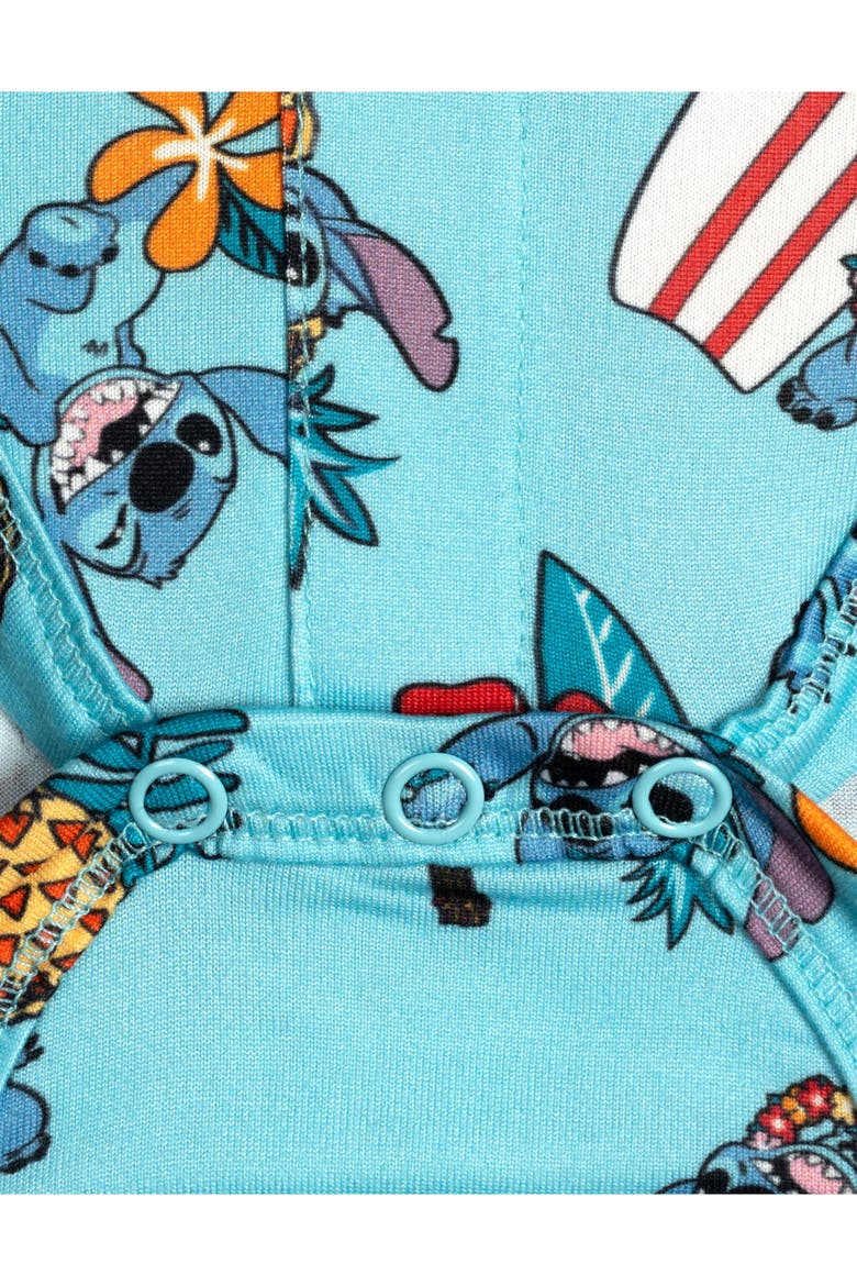Lilo & Stitch 2-Piece Bodysuit and Shorts Set, Alternate, color, Blue Khaki Stitch