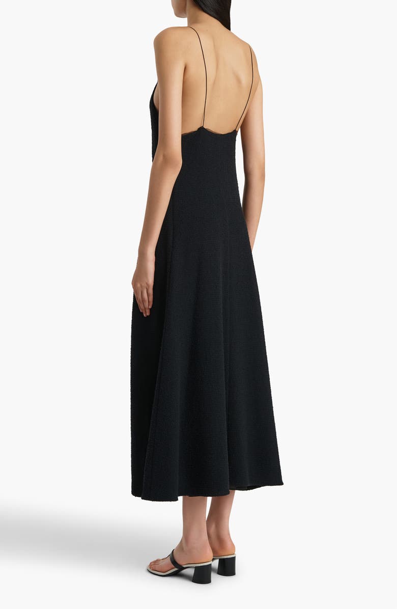 Khaite Iben Slipdress, Alternate, color, Black