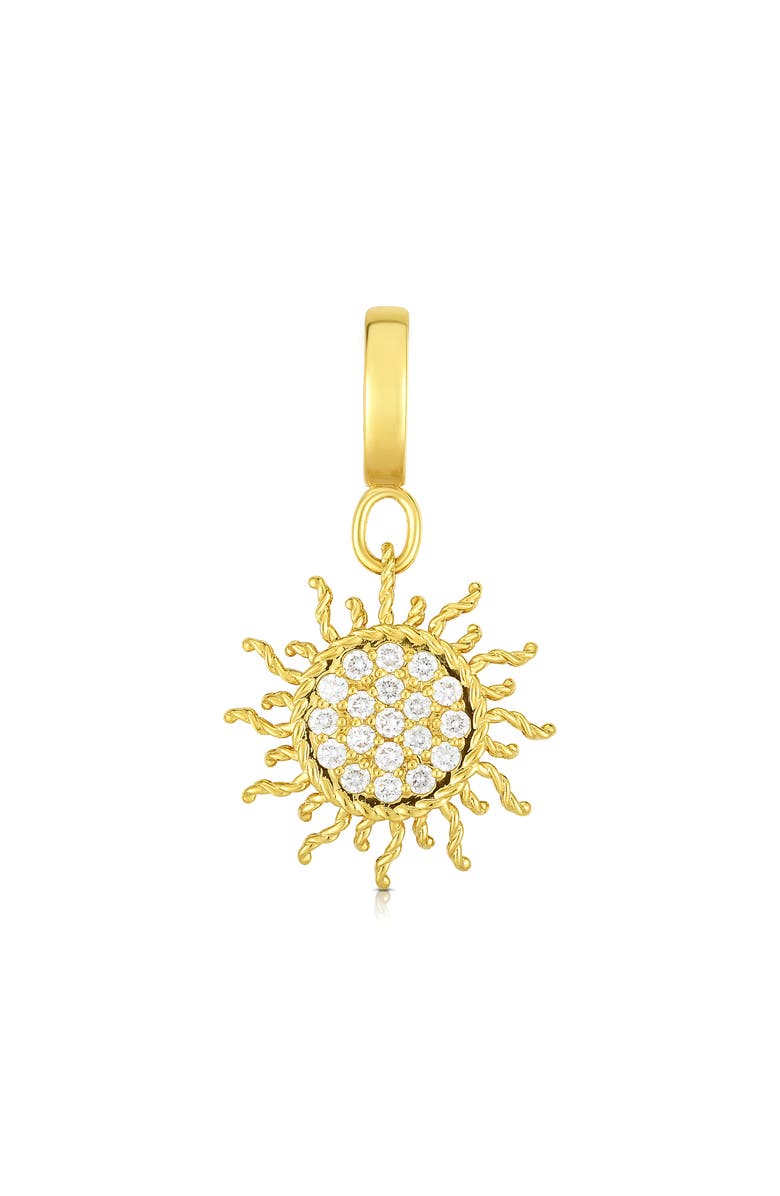 Roberto Coin Diamond Sun Necklace Enhancer, Main, color,