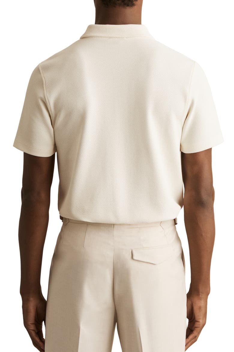 Albany Zip Polo, Alternate, color, OFF WHITE