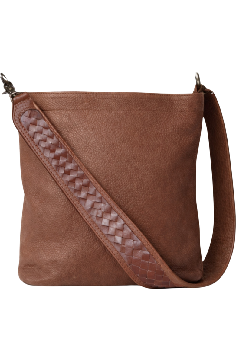 Deux Mains Sarah Shoulder Bag, Main, color, Mahogany