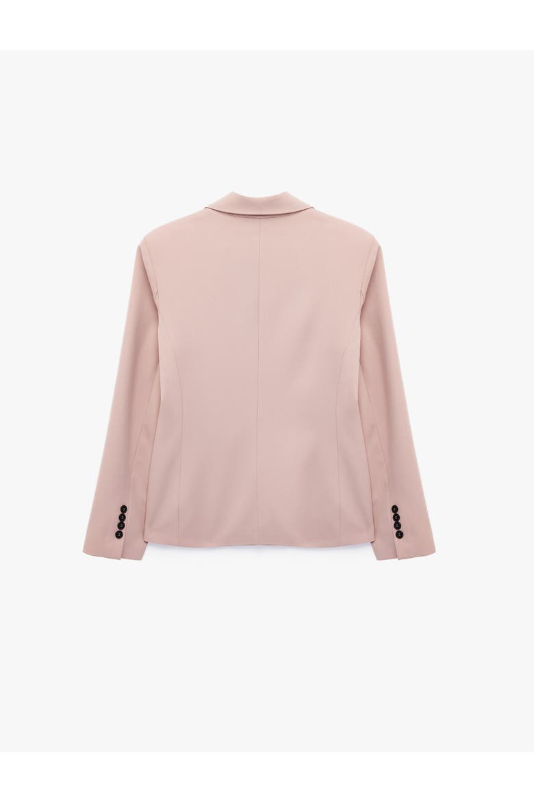 Long Sleeve Notched Lapel Blazer, Alternate, color, PINK