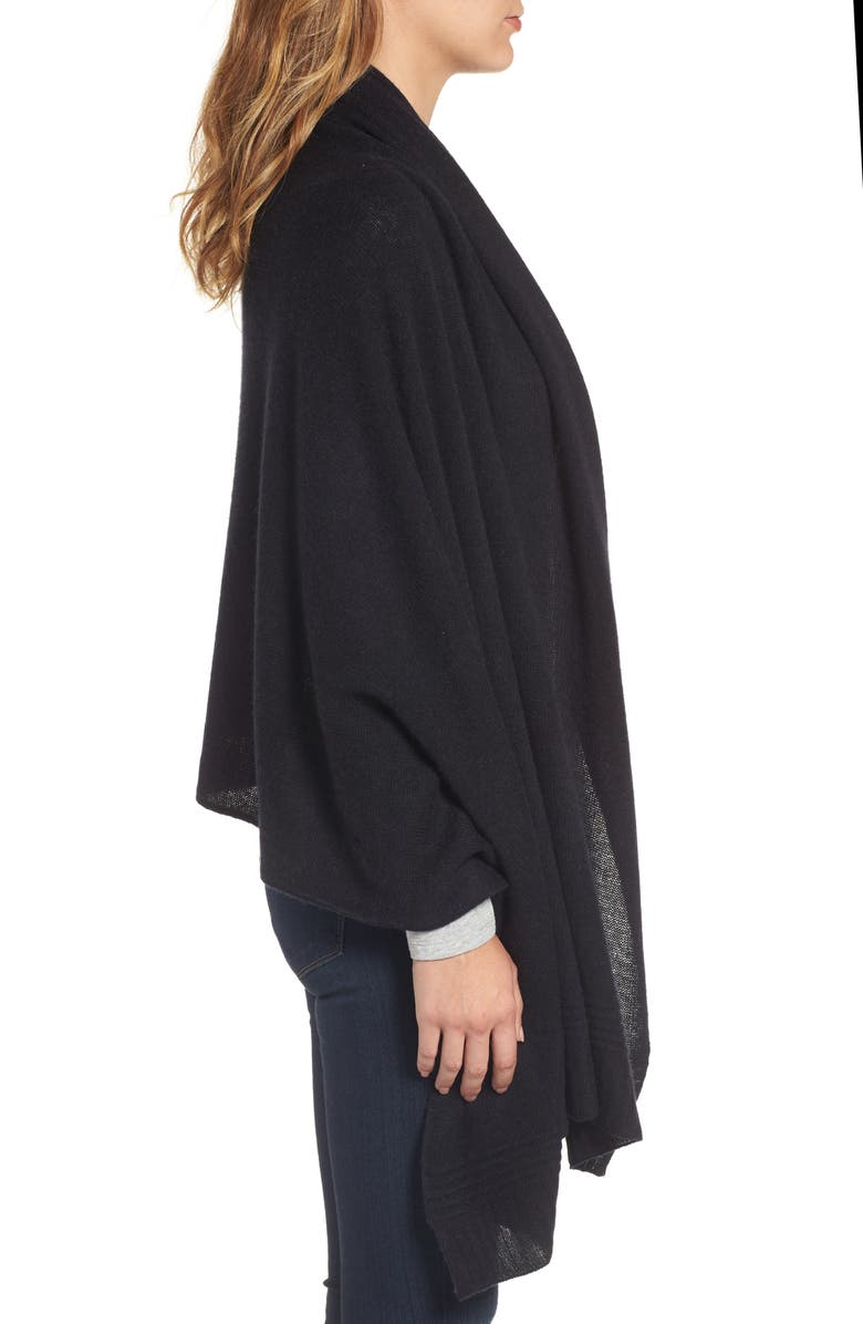 Halogen<sup>®</sup> Ottoman Rib Cashmere Wrap, Alternate, color,