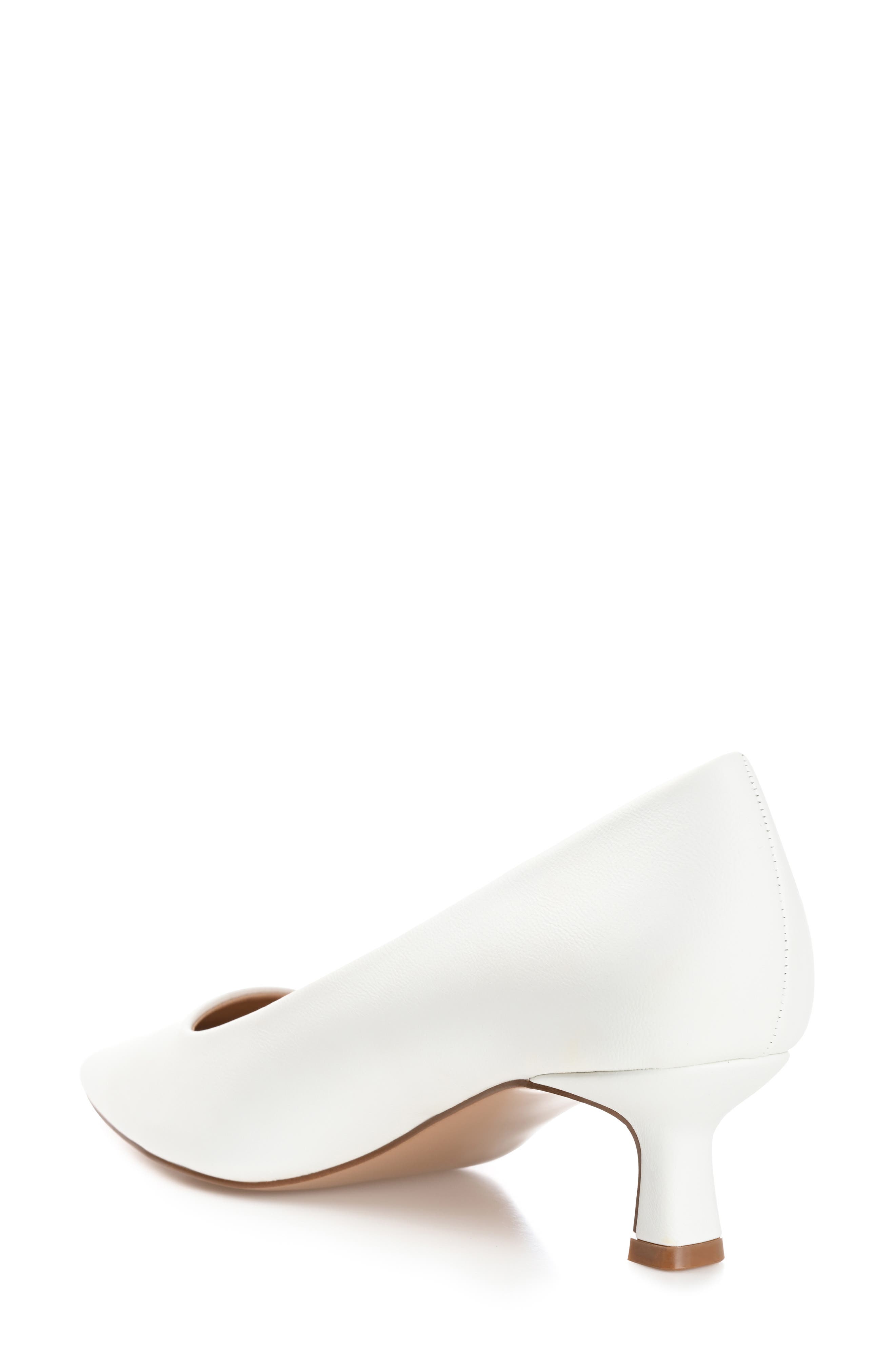 Journee Collection Celica Pump - Wide Width, Alternate, color, White