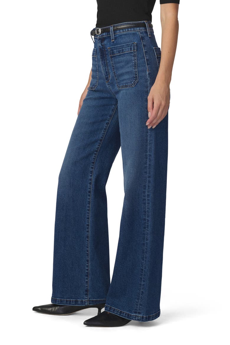 The Mia Patch Pocket High Waist Wide Leg Jeans, Alternate, color, ENDEARING