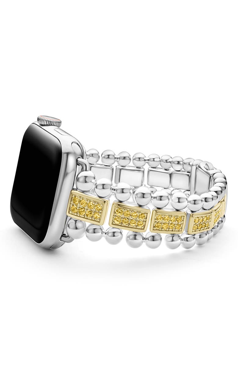 LAGOS Smart Caviar Yellow Sapphire Apple Watch<sup>®</sup> Watchband, Alternate, color,