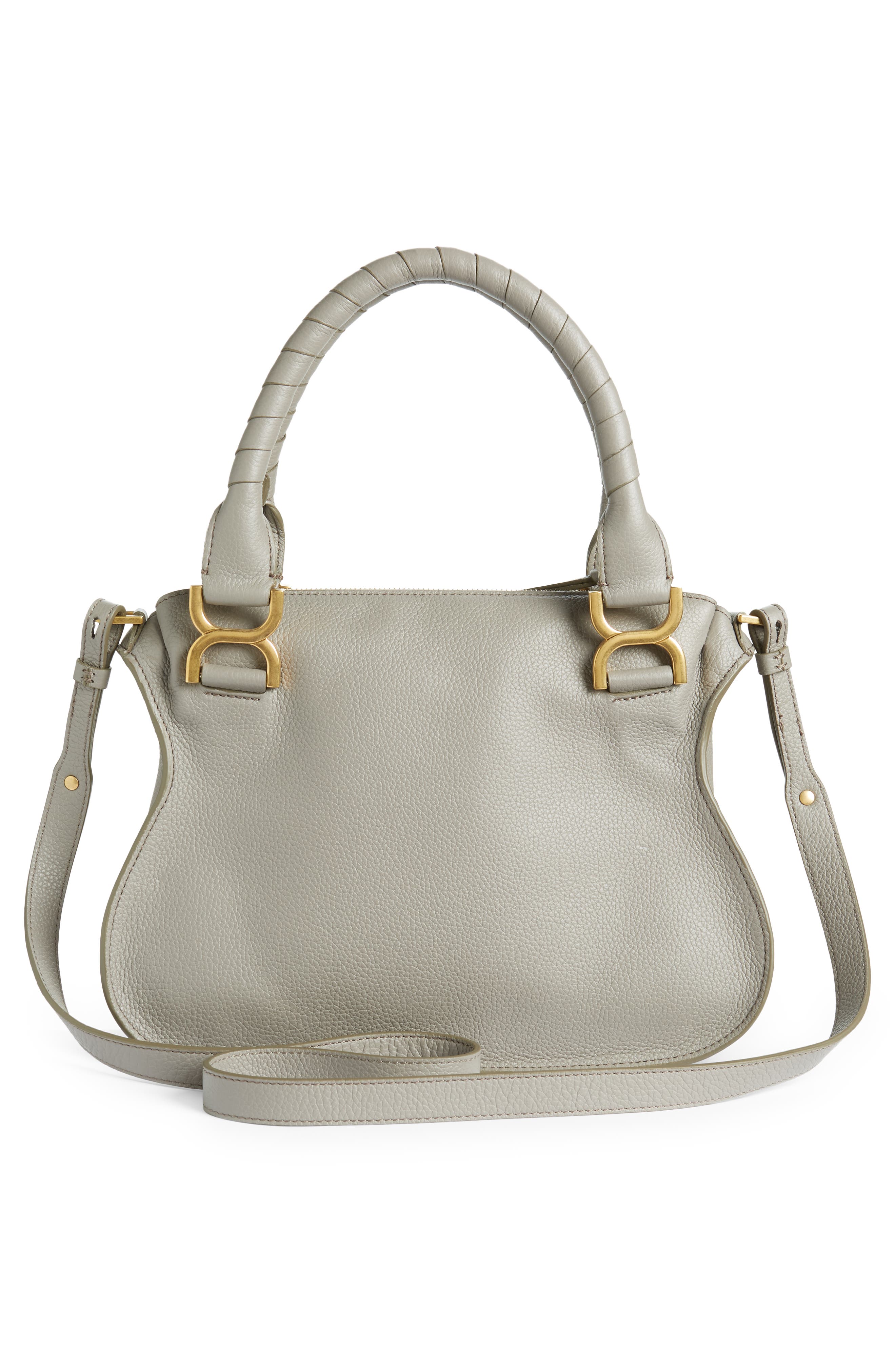 Small Marcie Leather Satchel, Alternate, color, CASHMERE GREY