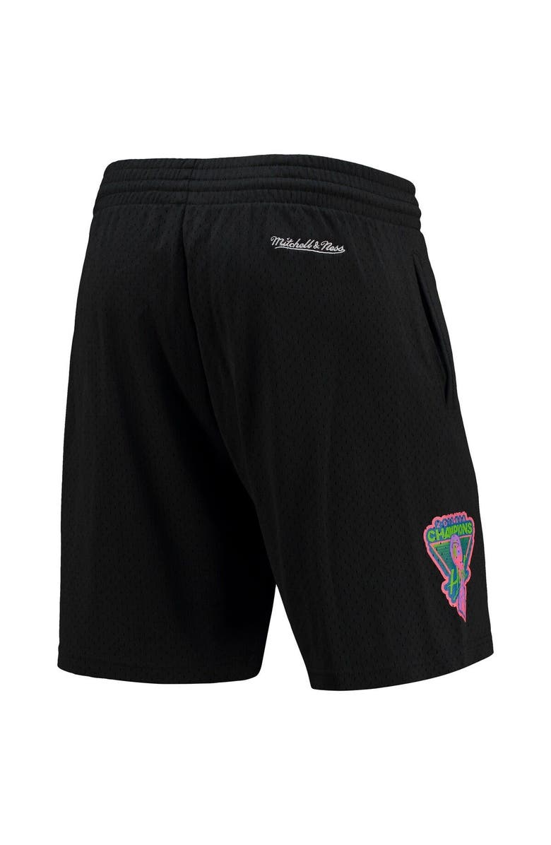Mitchell & Ness Men's Mitchell & Ness Black Miami Heat Hardwood Classics Color Bomb Energy Shorts, Alternate, color, Black
