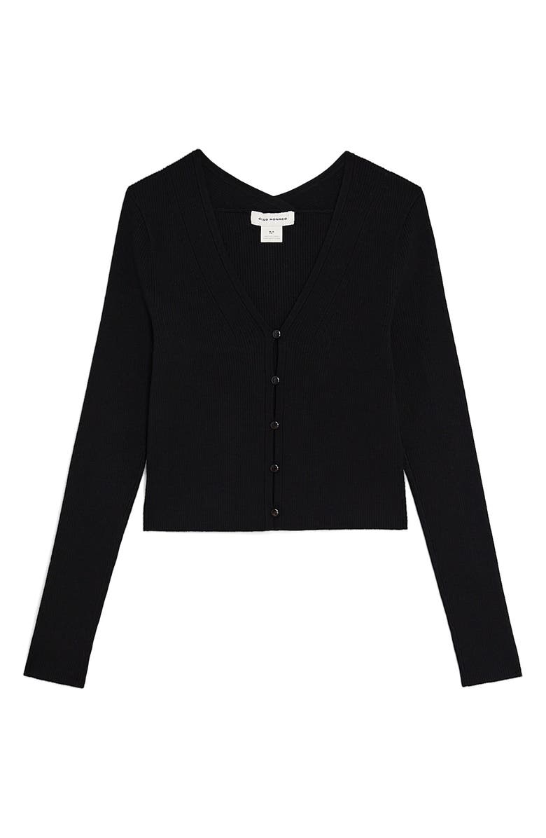 Club Monaco Fitted Rib Cardigan, Alternate, color, 