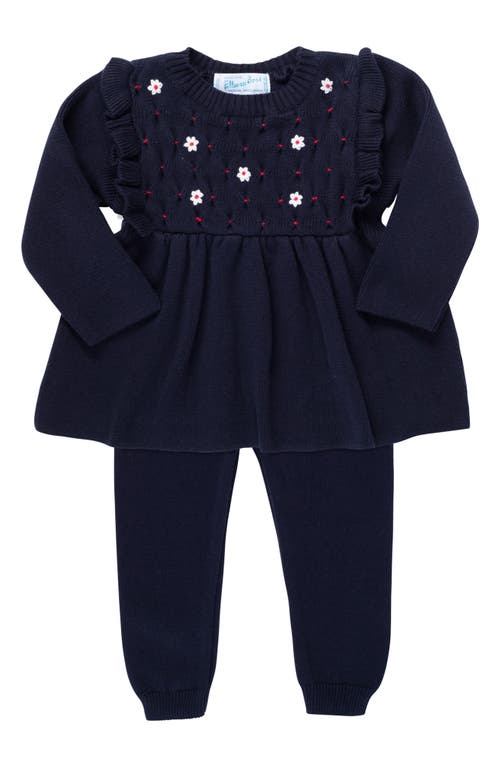 Feltman Brothers Kids' Daisy Tunic & Pants Set in Navy 