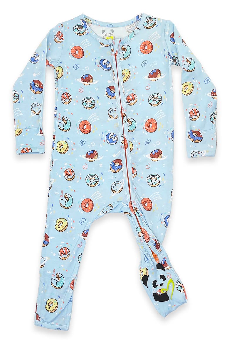 Baby Blue Space Donut Convertible Footie, Main, color, BLUE DONUT